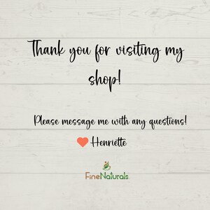 May include: Thank you for visiting my shop! Please message me with any questions! Henriette Fine Naturals