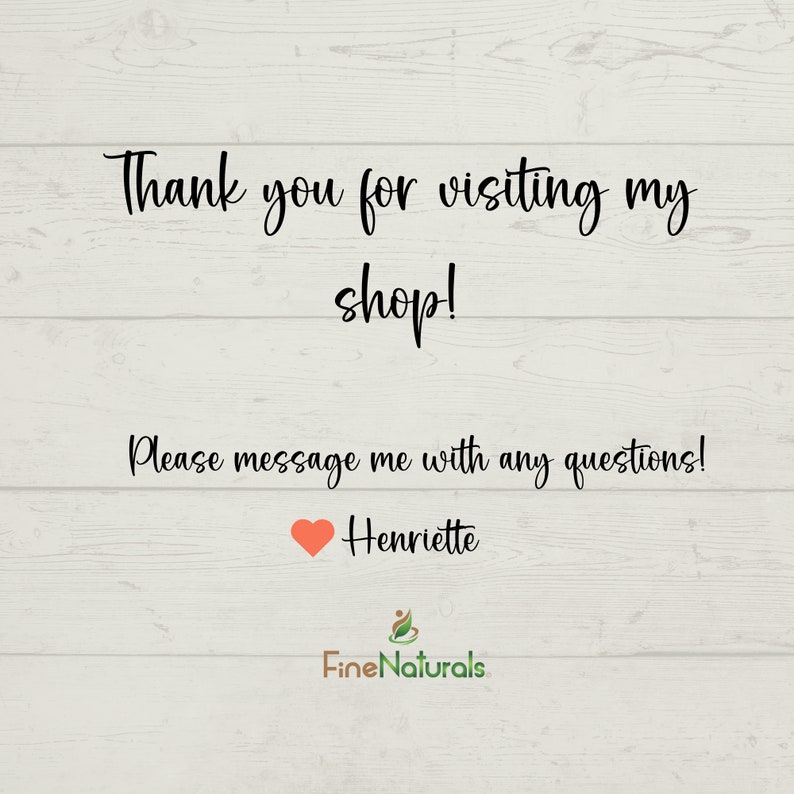May include: Thank you for visiting my shop! Please message me with any questions! Henriette Fine Naturals