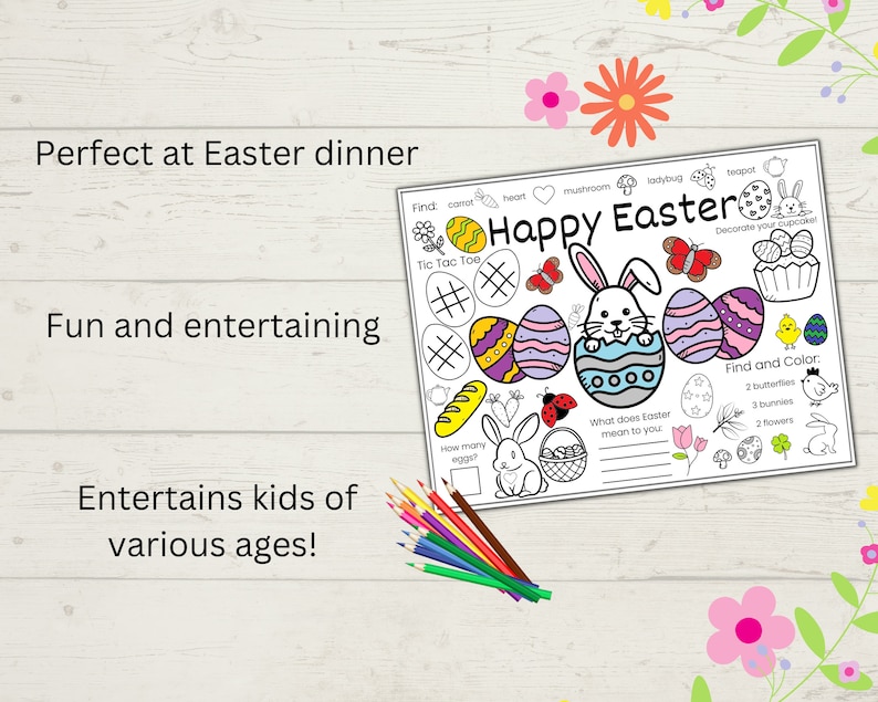 Easter Planner Printable Easter Meal Plan and Guest List Etsy