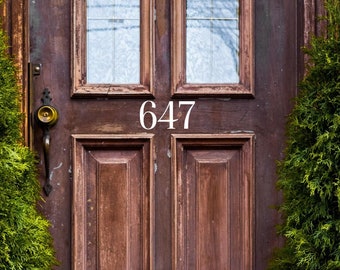 Front Door Address Decal, House Number Decal, Street Address Decal, Address Decal, Front Door Decal, Many Sizes and Colors Available