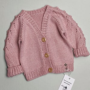 Knitted baby clothes knitting baby girl baby cardigan girl clothes newborn gift gift for daughter knitted sweater pregnancy gift pink jacket