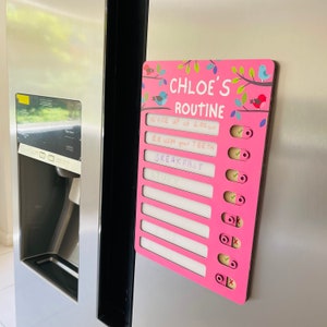Personalized Kids Routine Chart Daily Visual Schedule for Children ...