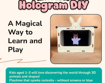 DIY Hologram Projector for Kids | STEM Learning | Personalised Toddler Gift | Eco Friendly Wooden Toy
