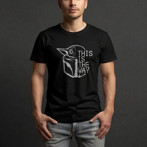 This Is The Way Baby Yoda T-Shirt | Mandalorian Grogu Tee | Father's Day Gift image 2