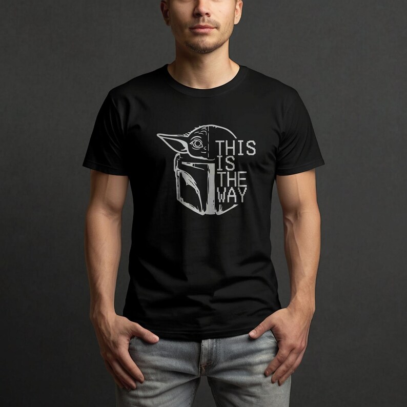 This Is The Way Baby Yoda T-Shirt | Mandalorian Grogu Tee | Father's Day Gift image 2