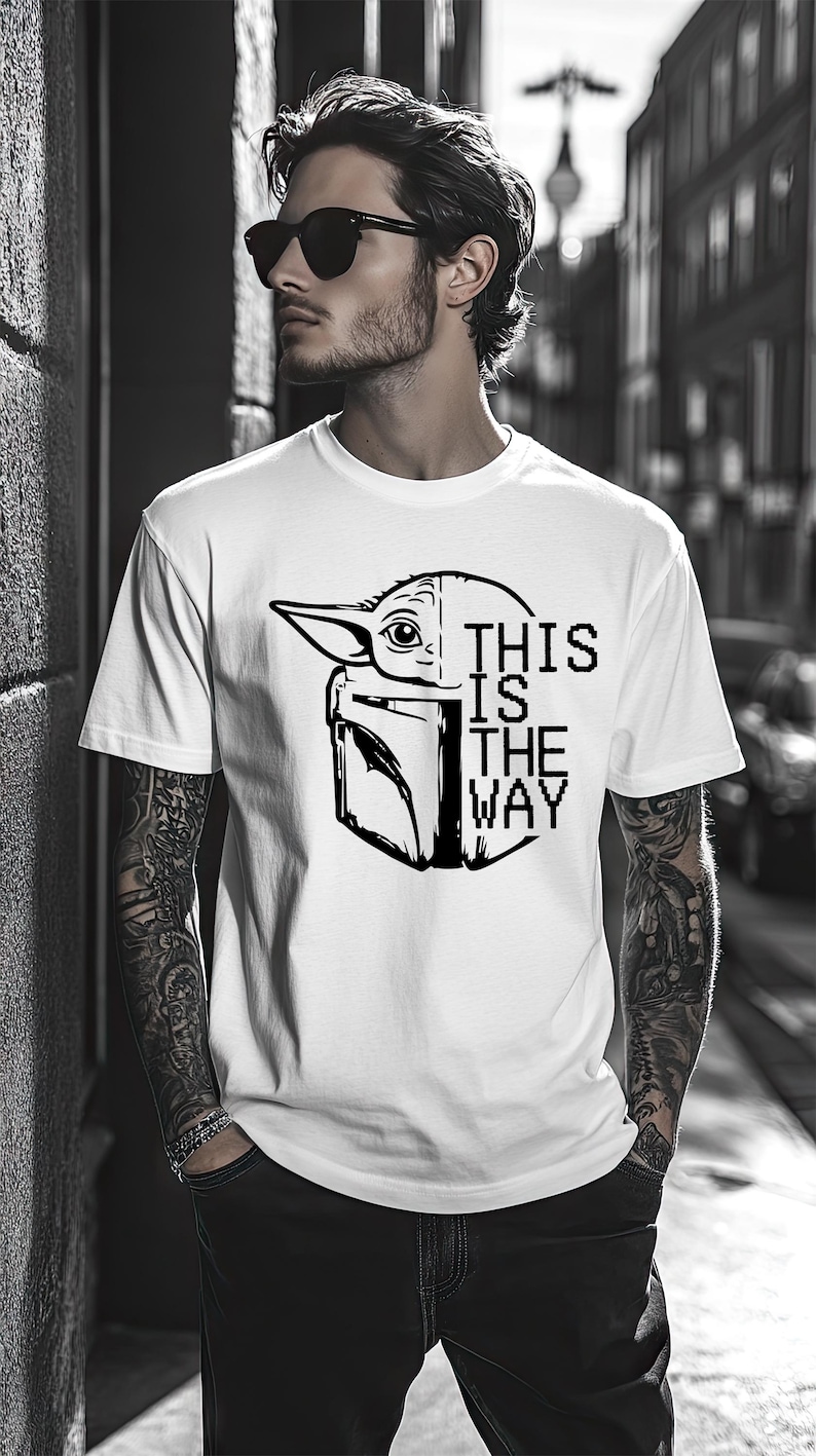 This Is The Way Baby Yoda T-Shirt | Mandalorian Grogu Tee image 1