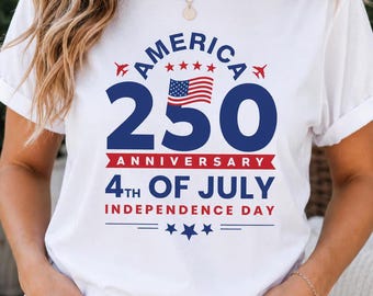America 250th Anniversary Patriotic T-Shirt: 1776 Independence Day Tee