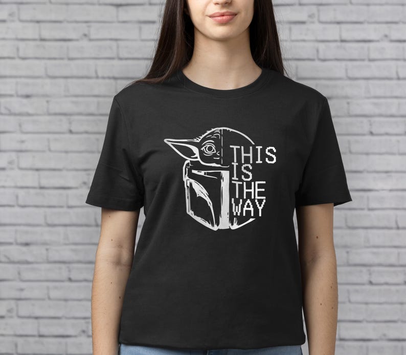 This Is The Way Baby Yoda T-Shirt | Mandalorian Grogu Tee | Father's Day Gift image 1