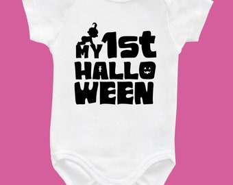 Mi 1er Halloween SVG, Halloween SVG, Calabaza Svg, Fantasma, Halloween Onesie SVG, Disfraz de Halloween Svg, niña bebé svg, Cricut Cut Files