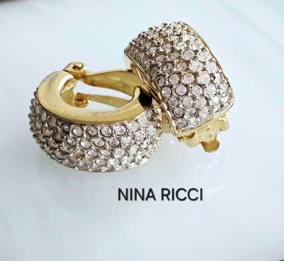 Nina ricci gold hoops - Gem