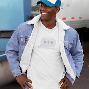 Fun Thinking Text Message, T-Shirt Thinking Text, Unisex - Men & Women&#39;s Tee, Stick Man --