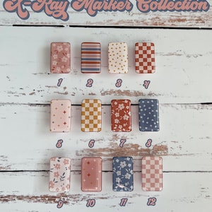 Retro Daisy Mauve X-Ray Marker Collection