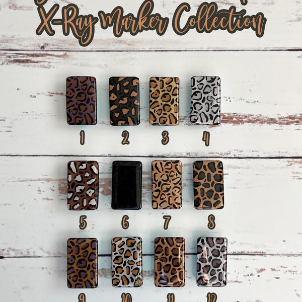 Leopard Print X-Ray Markers