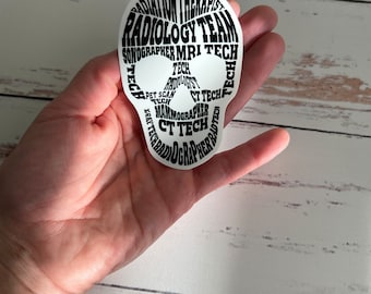 Pegatina esencial de calavera para imágenes