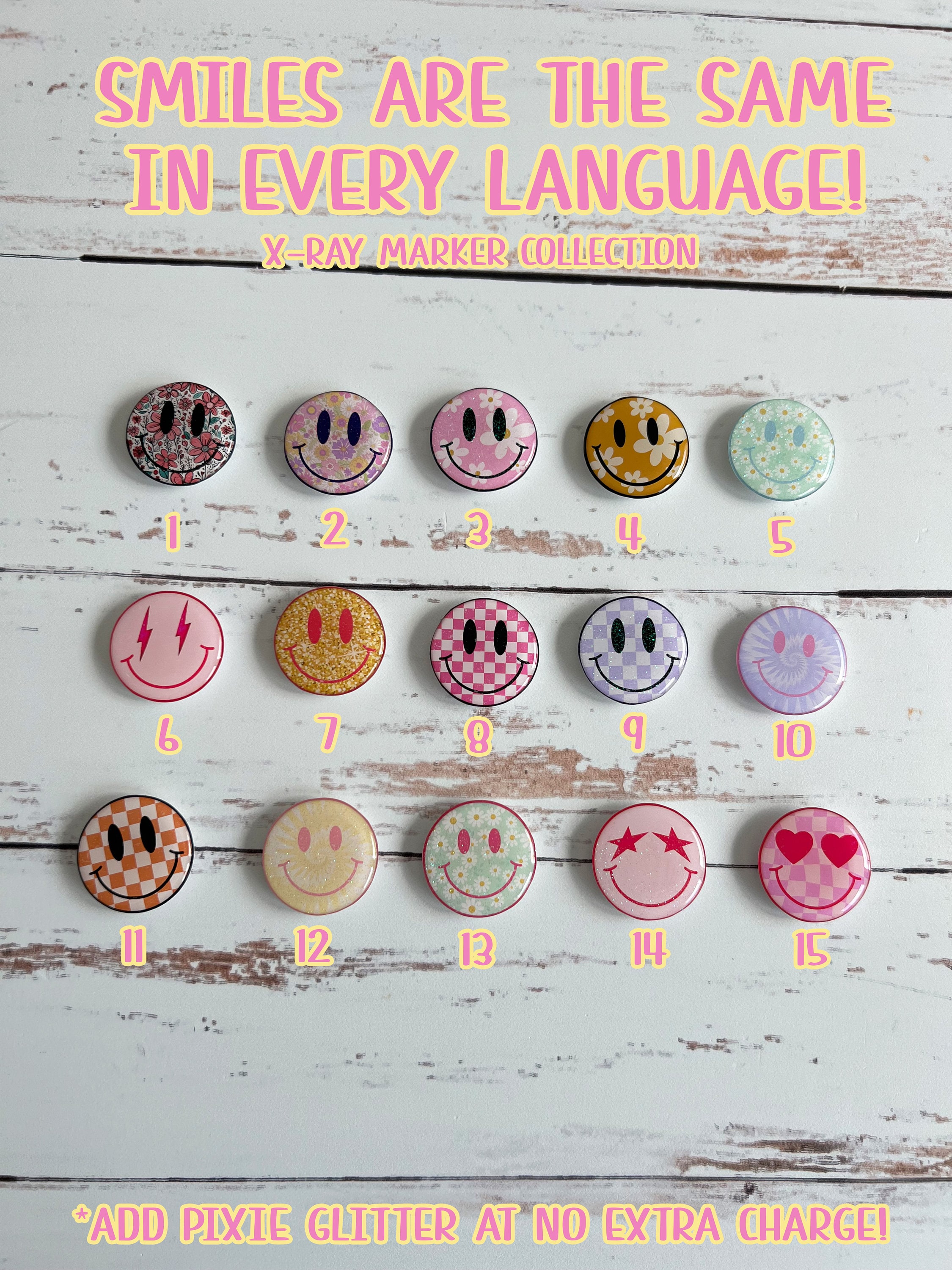 Cute Smiley Face X-Ray Markers