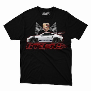 Porsche GT3 RS Premium Shirt | &quot;Get Porsche or Die Trying&quot; Graphic Tee | Car Enthusiast Streetwear | JDM Euro Car Shirt | Gift for Gearheads