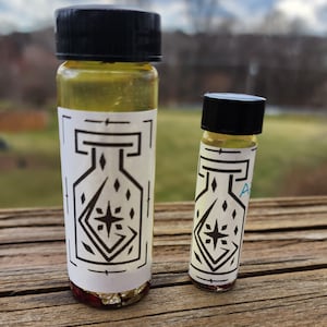 SLUSH HUSH Ritual & Spell Oil | Comet Energies | For Shadow Work, Banes, Curses, Hexes and Other Spellwork