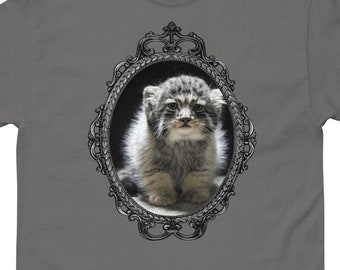 Sombre Pallas Cat Manul Grey T-Shirt