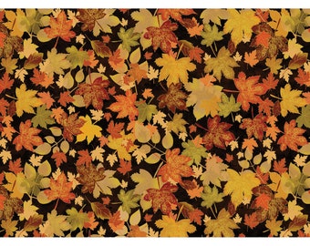 HARVEST GOLD   7773M-12   Harvest Gold Leaf Black