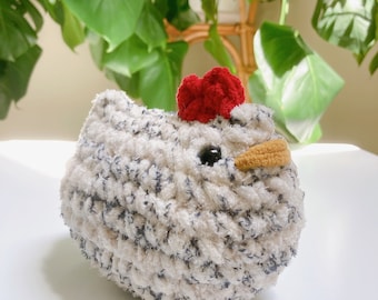 Crochet Chicken, Chicken Plushie, Chicken Stuffie, Handmade Chicken