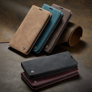 Suede magnetic mobile phone holder case protective flip case wallet mobile phone cases iPhone Samsung