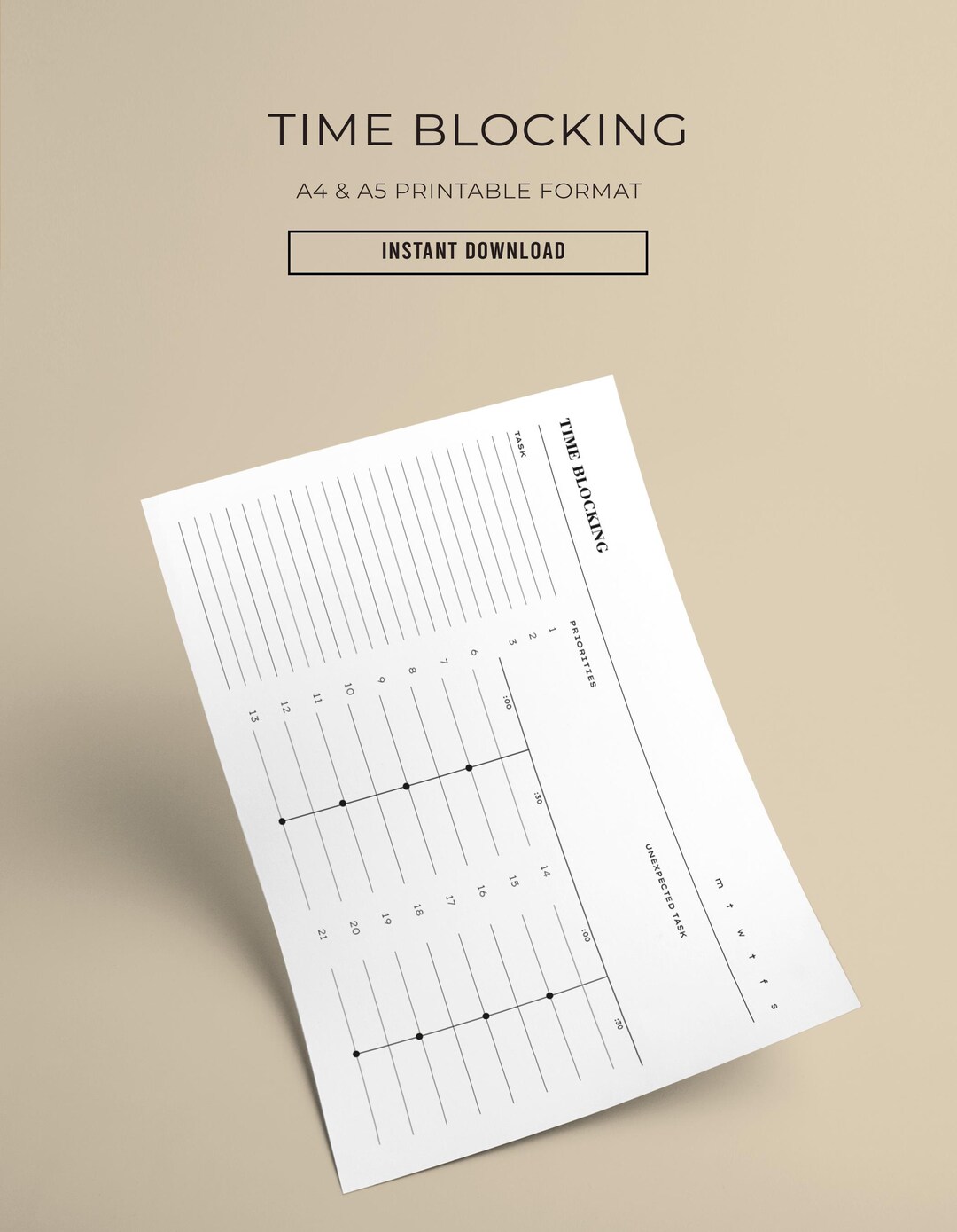 Time Blocking Planner – Daily Schedule & Task Organizer | Peak ...