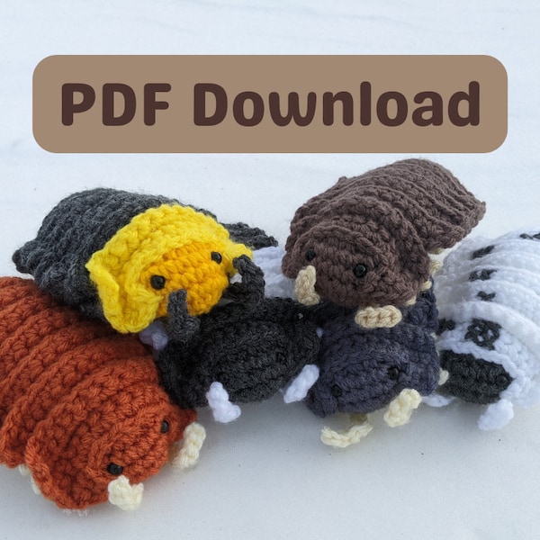 PDF Download - Realistic Isopod Crochet Pattern
