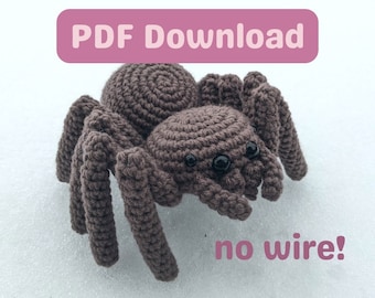 PDF Download - No Wire Jumping Spider Crochet Pattern