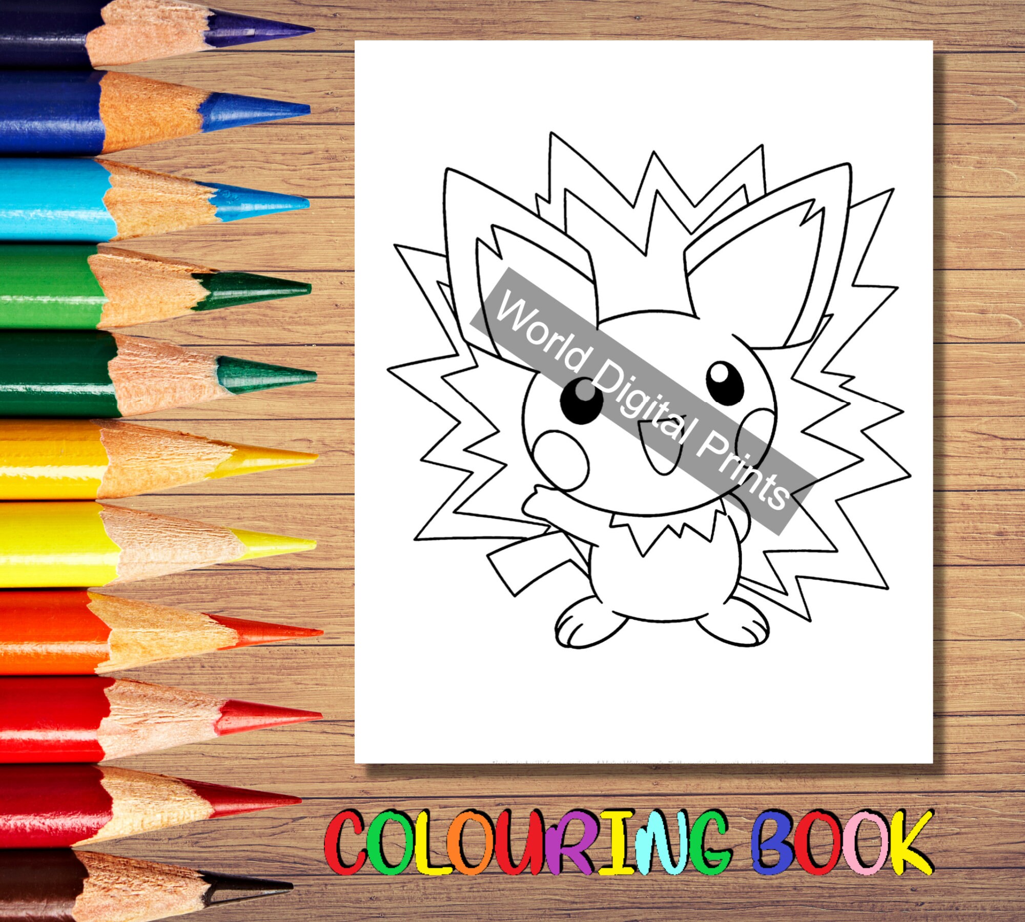 65 Pokemon Coloring Pages/ Digital Download for Kids and Children - Etsy