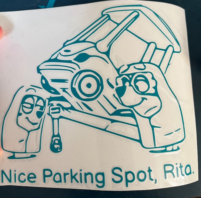 Nice Parking Spot Rita Bluey Decal Etsy New Zealand