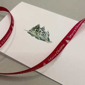 Handpainted Bundle Christmas Tree Card Pack of 4