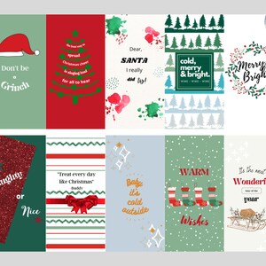 Christmas Wine Label 10 Pack