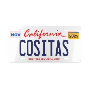 Personalized California License Plate, Custom Vanity Plate