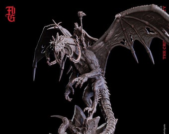 Krughor, Death Dragon Rider  by Flesh of Gods | D&D | Pathfinder