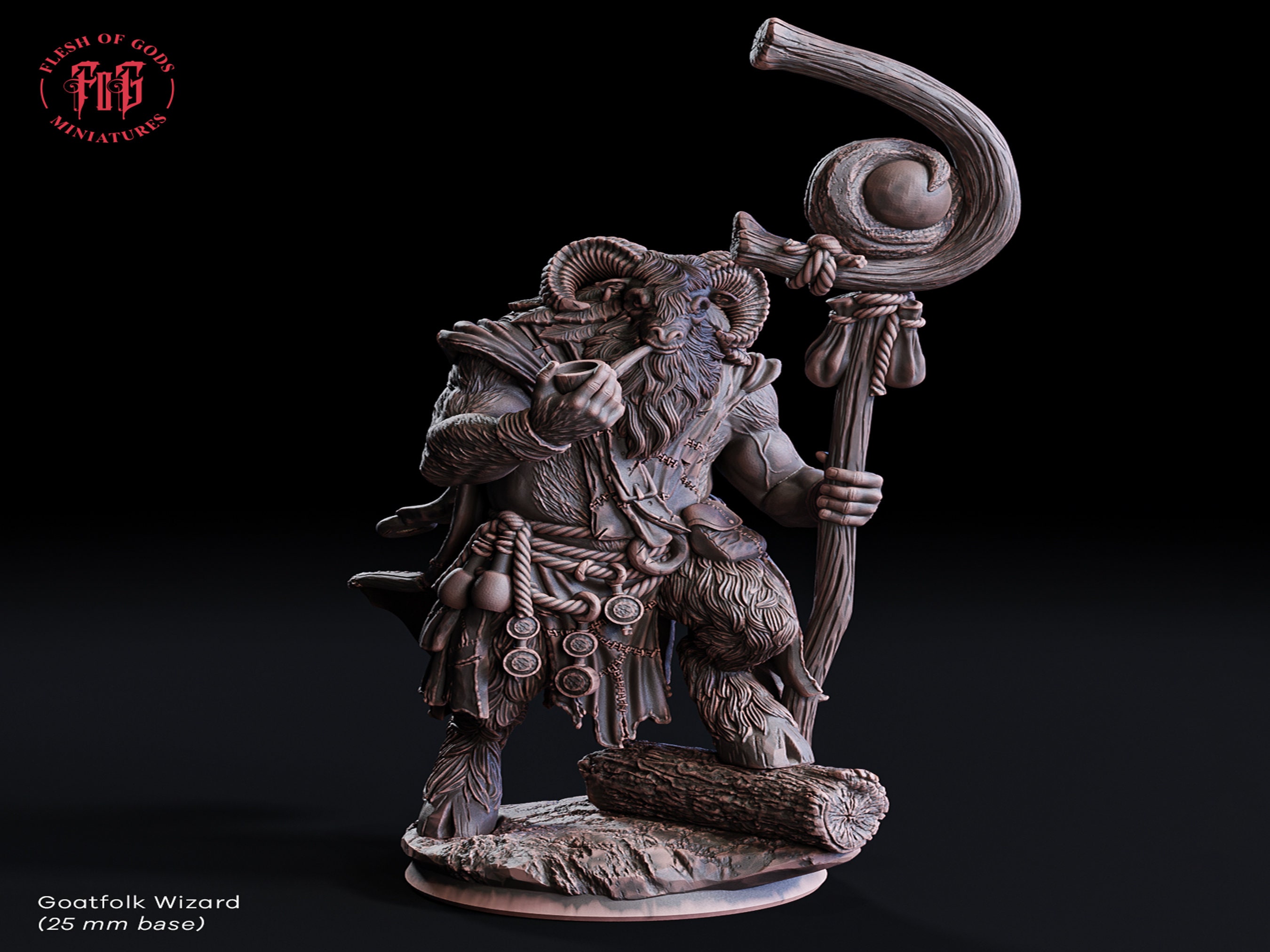 Goatfolk Wizard by Flesh of Gods | D&D | Pathfinder