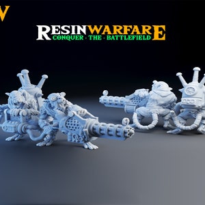 Gatling Team by ResinWarfare | Tabletop RPG Miniature Figures