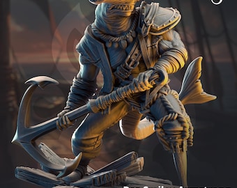 Baz “Smiley” Armstrong – Ejecutor Tiburón por DM Stash / D&D / Pathfinder