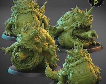 Froggot Squad de Clay Beast Creations / Figuras en miniatura para juegos de rol de mesa