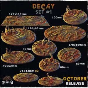 Decay | Miniature Bases | Zabavka Workshop | Tabletop RPG Miniature Figures