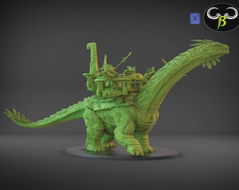Titanodón de Clay Beast Creations / Figuras en miniatura para juegos de rol de mesa
