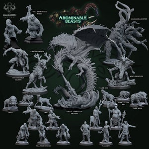 Abominable Beasts by Mammoth Factory | D&D | Pathfinder