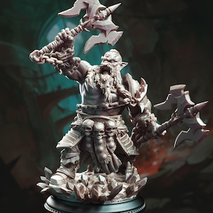 Korthart the Hateful Heart - Dark Dwarf Berserker by DM Stash | D&D | Pathfinder