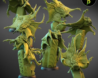 Escuadrón de Planeadores del Diablo de Clay Beast Creations / Figuras en miniatura para juegos de rol de mesa