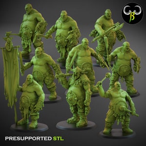 Hunger Sons Shield Squad by Clay Beast Creations | Tabletop RPG Miniature Figures