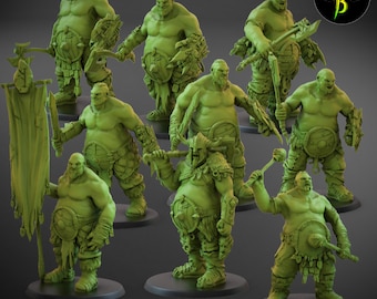 Escuadrón Escudo de los Hijos del Hambre de Clay Beast Creations / Figuras en miniatura para juegos de rol de mesa