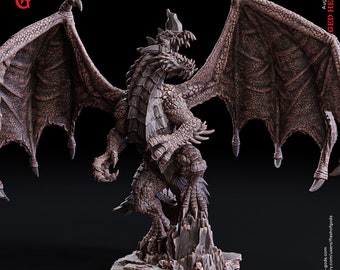 Thaldrig, Blue Dragon  by Flesh of Gods | D&D | Pathfinder