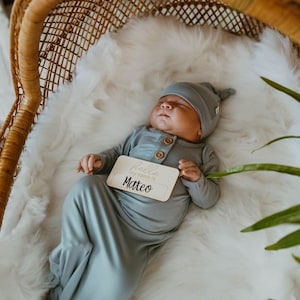 Hospital gown and matching baby outfit on sale