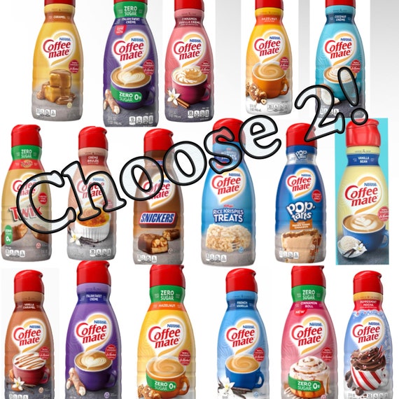 Coffee Mate Coffee Creamer Choose your Flavors! 2 X 32oz Bottles, Italian Creme, Caramel, Cinnamon Roll, Coconut Creme, Hazelnut, Vanilla