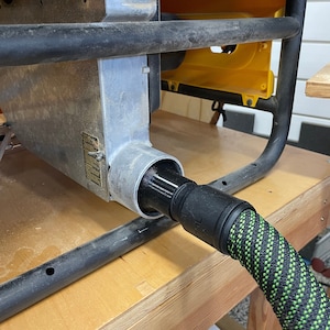 Dewalt Table Saw 2 1/4 inch to Festool/Ridgid/ShopVac/Craftsman Hose Adapter (attachment) image 2