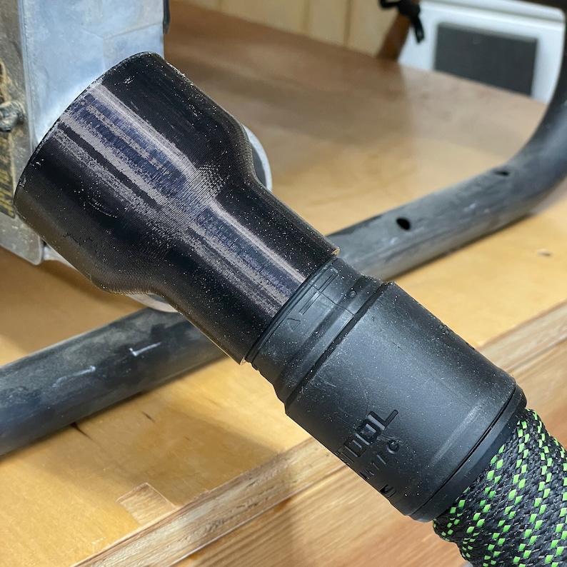 Dewalt Table Saw 2 1/4 inch to Festool/Ridgid/ShopVac/Craftsman Hose Adapter (attachment) image 3